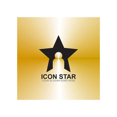 Star logo icon vector template