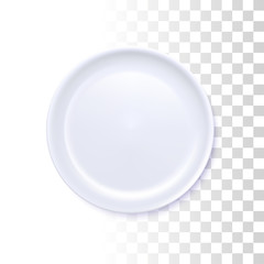 White Round Plate