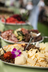 cheese and nuts platter at event