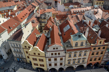 Looking down on the city
