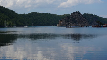 Orhaniye in Marmaris calm sea