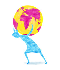 Businesswomen_carrying_world_burden