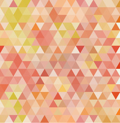 Obraz premium Red and orang color triangular background. abstract illustration.