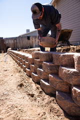 constructing a home yard wall
