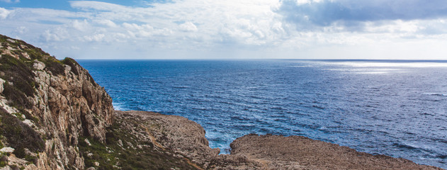 Seascape in Cyprus Ayia Napa, national forest park