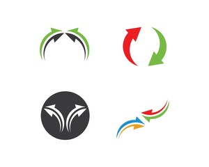 Arrow vector illustration icon Logo Template