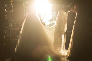 bride in wedding dress