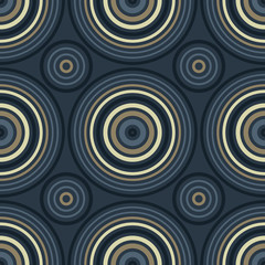 Vibrant circular seamless pattern