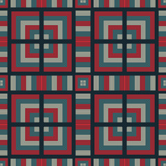 Vibrant squares seamless pattern