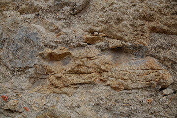 The texture of the wall