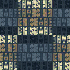 Brisbane, Australia seamless pattern
