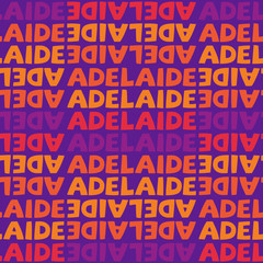 Adelaide, Australia seamless pattern