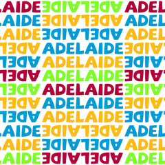 Adelaide, Australia seamless pattern