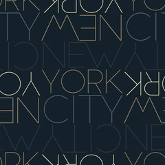New York City, USA seamless pattern