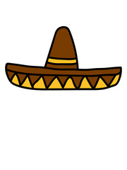 sombrero mexikaner lustig südamerika siesta spanisch hut clipart comic cartoon design