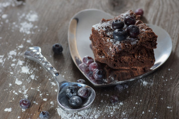 Home made brownie cake