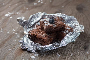 Home made brownie cake