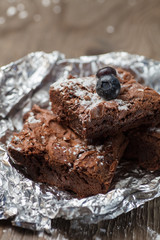 Home made brownie cake