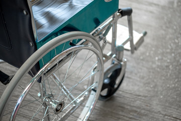 Obraz premium Wheelchair in hospital.