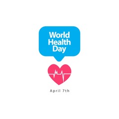 World Health Day Vector Template Design Illustration