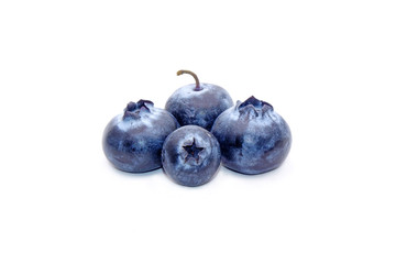 blueberries isolated on white background