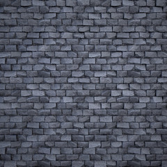 Procedural stylized brick wall. 3d render