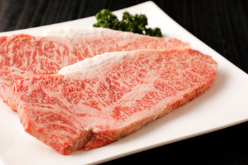 和牛　サーロインステーキ　Sirloin steak(Wagyu beef)