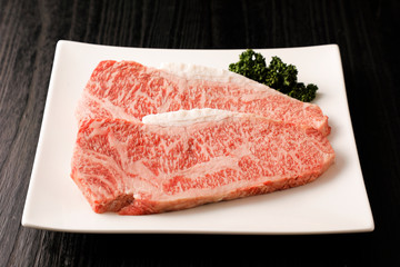 和牛　サーロインステーキ　Sirloin steak(Wagyu beef)
