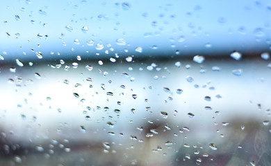 rain drops on glass