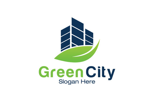 Green City Logo Design Template