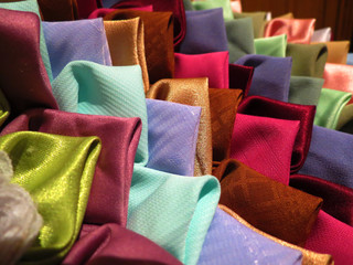 London, UK - 01/02/2012: A colourful and comfortable cushion on the chair