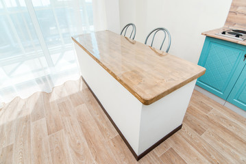 Photo of the light kitchen room