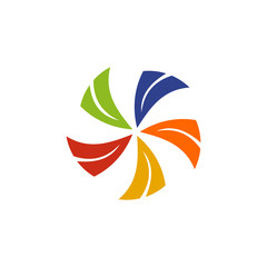 Community and adoption care logo design vector template