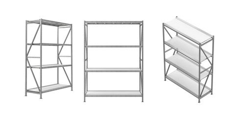 Empty warehouse rack © phonlamaiphoto