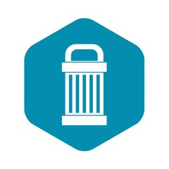 Trash icon in simple style. Garbage symbol isolated vector illustration