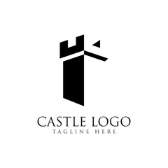 castle logo design vector © erick61