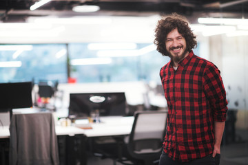 Portrait of smiling male software developer