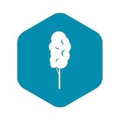 Tall wood icon in simple style. Plants and nature symbol isolated vector illustration