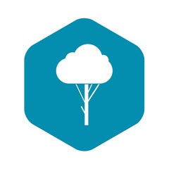Tree icon in simple style. Plants and nature symbol isolated vector illustration