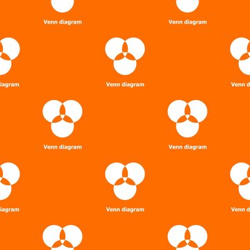 Round Venn Diagram Pattern Vector Orange For Any Web Design Best