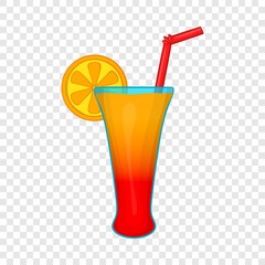 Fruit cocktail icon in cartoon style isolated on background for any web design 