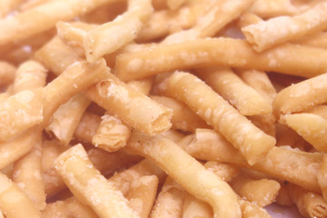 Close up Salted Baked Sticks Wallpaper Backgrounds.