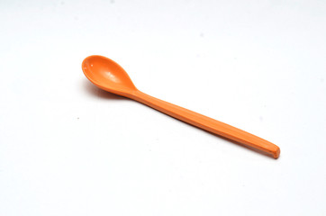 empty plastic spoon
