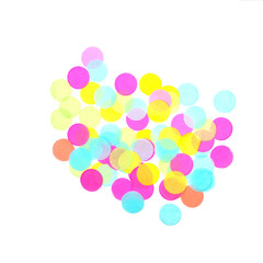 colored confetti isolate on white background universal