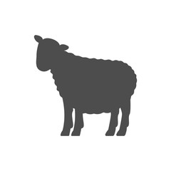 Sheep silhouette. Vector.