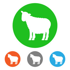 Ewes. Icon set. Vector.