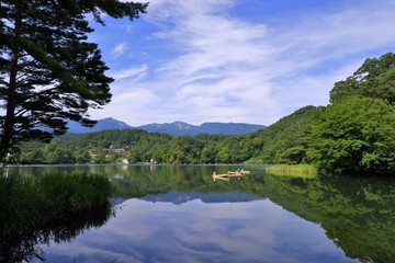 Fototapeta na wymiar 松原湖