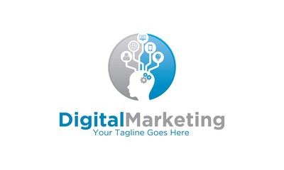 Fototapeta premium Digital Marketing Logo