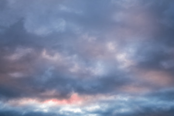 evening sunset sky, colorful clouds