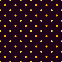Yellow and orange polka dots pattern